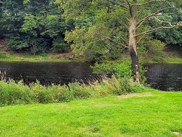 The river which you camp right beside and can swim, fish and boat in!
