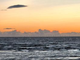 Allonby beach at sunset