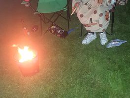 Campfire with marshmallows