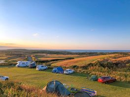 Sunset on site