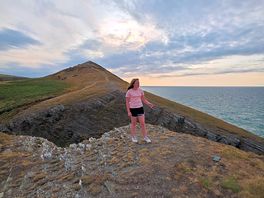 Coastal walk cliff top
