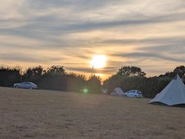 Sunset view from our pitch spot.