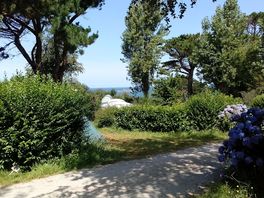 From the campsite towards the sea ...