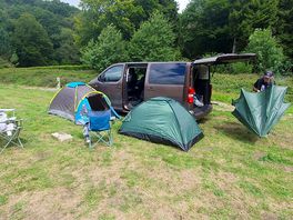 Our set up for the night