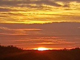 Beautiful sunset at night