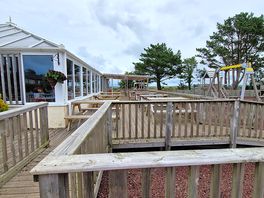 Playground and cafe
