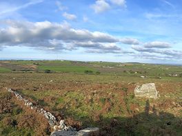 Near by countryside, looking back at site