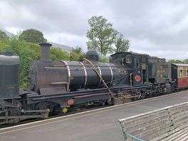 Local steam train in town