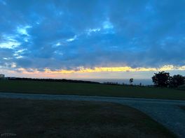 Sunset from the pitch