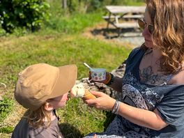 Local ice cream from oaks farm ice cream just round the corner