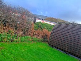 Trains run behind pods