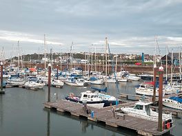 Marina next to site