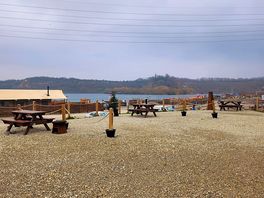 The view of the lake.