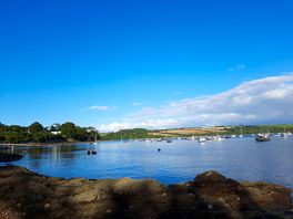 Loe beach, a 5 min drive, or half hour walk from the site
