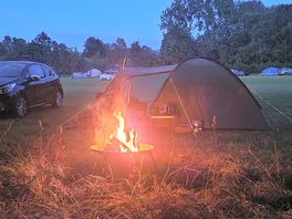 Fire in the evening.