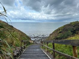 Steps down to the beach