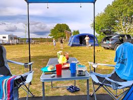 Our view of the children's play area, still very peaceful 😀