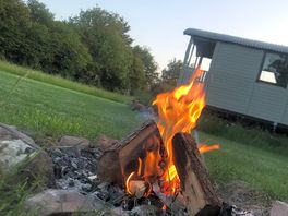 Evening fire.