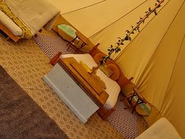 The bell tent which was amazing