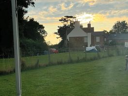 Sunset view from the van