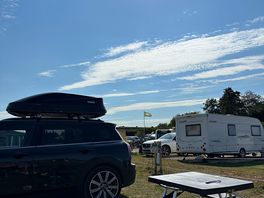 Amazing view of sun once set up camp