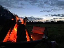 Logs and fire pits are available