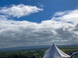 More kite flying. thank you for letting us use your field!