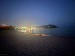 Late night swim