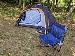 Set up in the shade