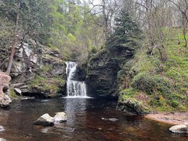 Lyn falls within easy walking distance from the site
