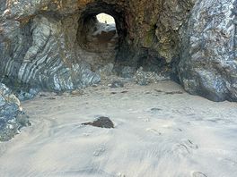 Rocks and little caves