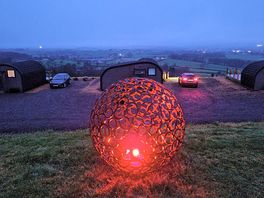 Evening view from the fire pit