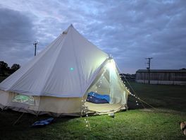 Set up for our first night