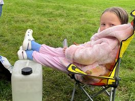 My granddaughter chilling