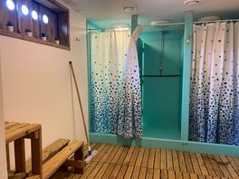 Ladies shower cubicles