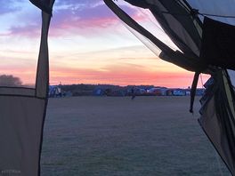 Sunset from our pitch