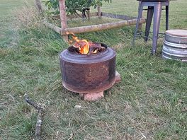 Getting warm by the fire