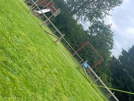 View of play park from our tent