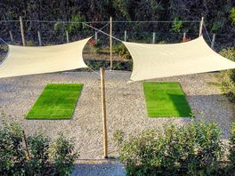 Canopies over the pitches