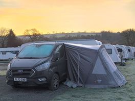 Frosty morning in march