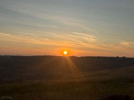 Sunset from pitch