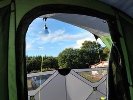 View from our spacious pitch