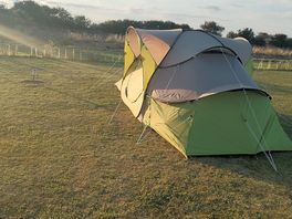 The pitch we stayed on was lovely and level and in a great spot on the field