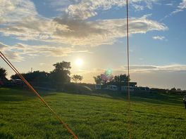 Sunset on site