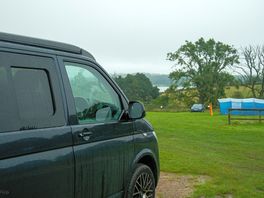 View from the hard standing pitches