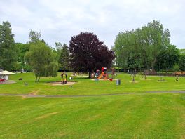 De speeltuin op de camping