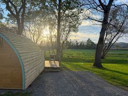 View from one of the pods available to book on site