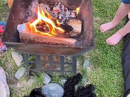 Naps by the campfire! first bag was complementary then only £5 per bag!