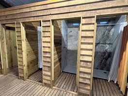 Clean toilet & shower facilities