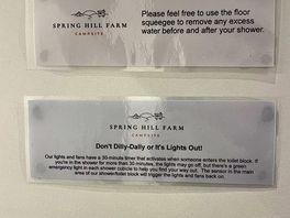 Helpful signage